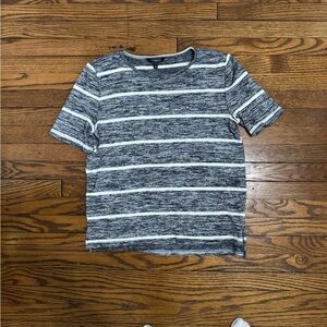 BANANA REPUBLIC LUXESPUN Women Striped Relaxed Soft Tshirt L